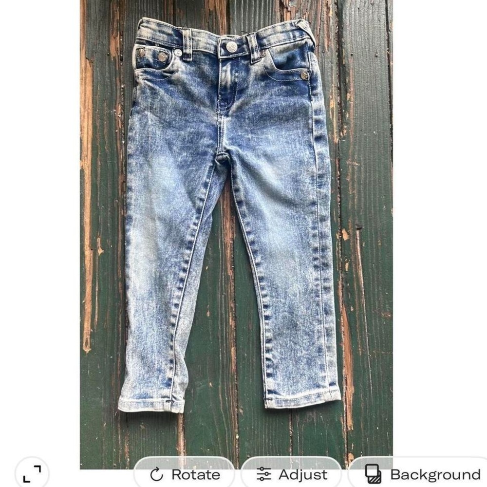 True Religion acid wash denim jeans child's 4/6